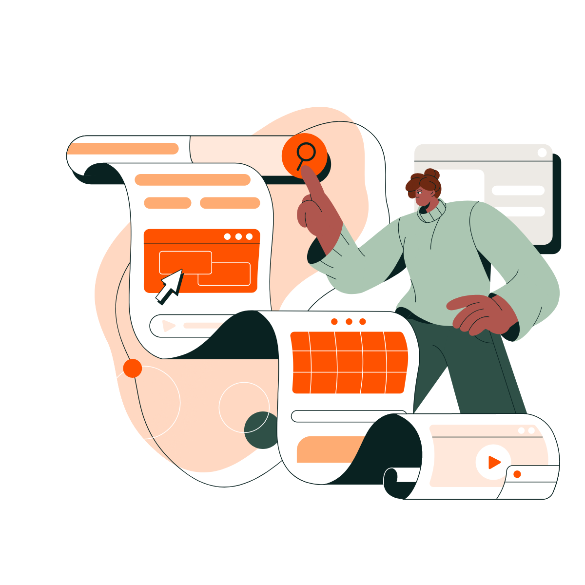 Illustration d’un site Web optimisé pour augmenter votre visibilité en ligne