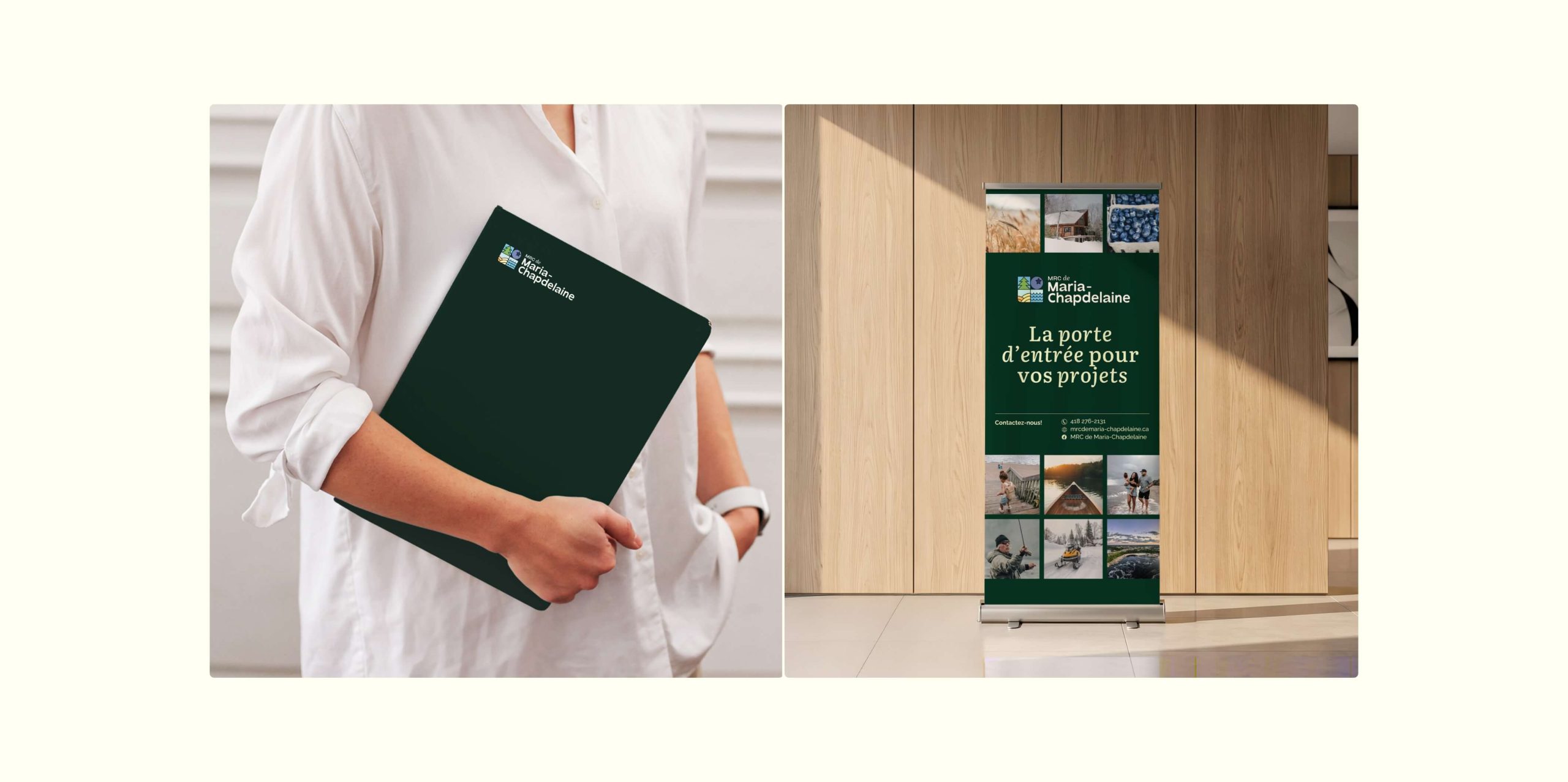 MRC de Maria-Chapdelaine - pochette et roll-up